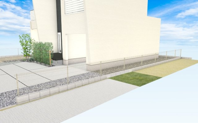 河崎分譲住宅（Clover Smart2030）の庭