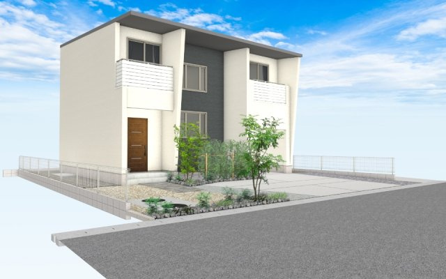 河崎分譲住宅（Clover Smart2030）の外観パース