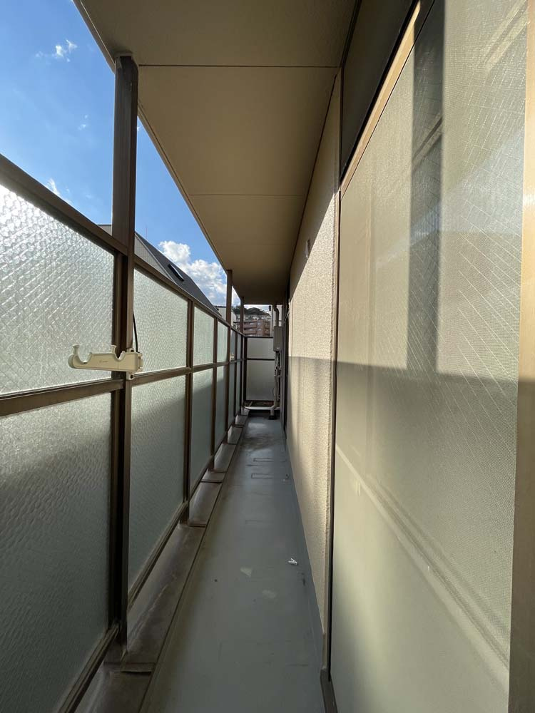 ラピーヌ甲東のバルコニー|日々の疲れを癒すお風呂付です