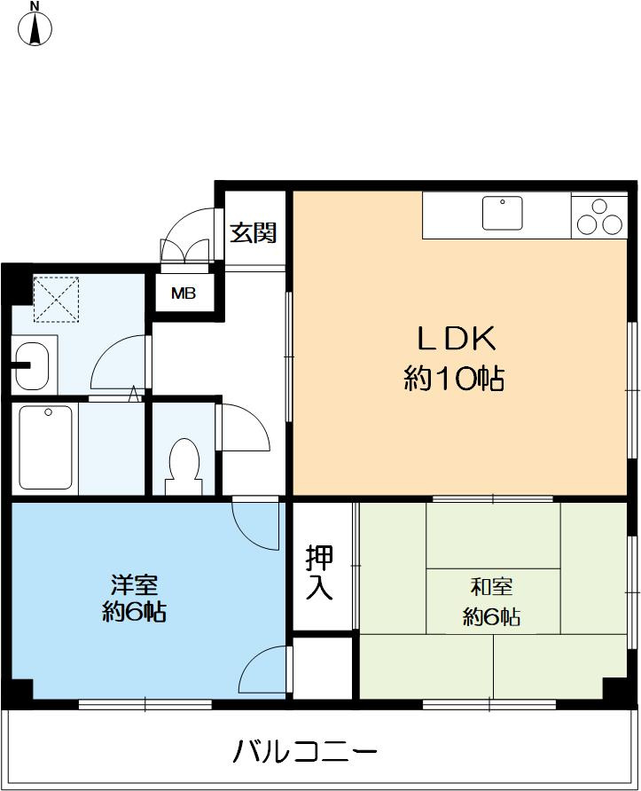ラピーヌ甲東の間取り