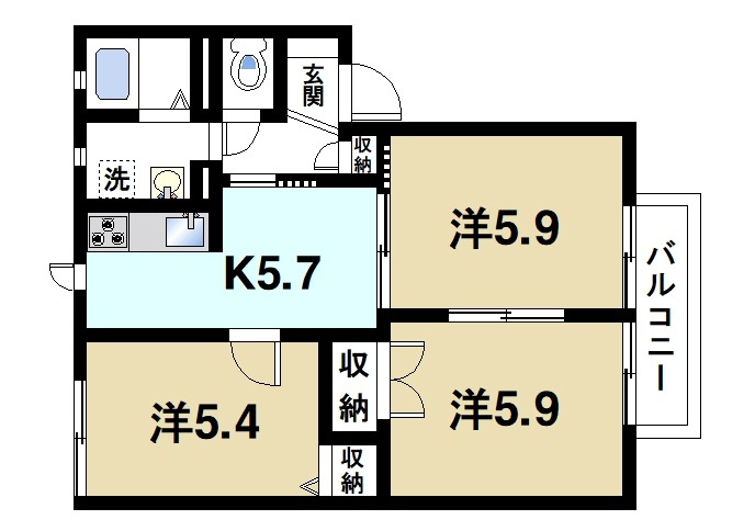 ディアスＣの間取り