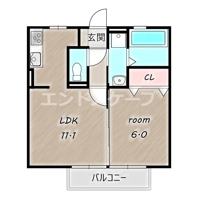 オペラハウス青柳の間取り|高崎、前橋エリアのお部屋探しはエンドスケープまで！お客様の理想お聞かせ下さい♪