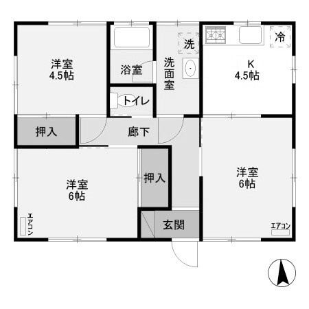 【間取り】 | 関戸戸建貸家
