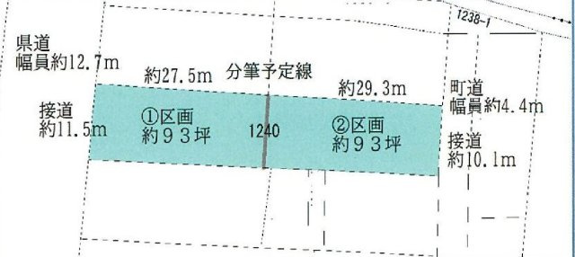 壬生町通町　土地②の区画図