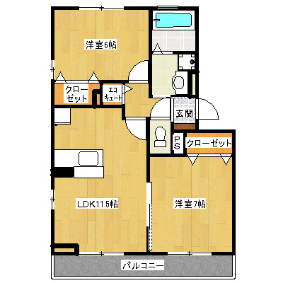 ゴールドパストラルⅥの間取り