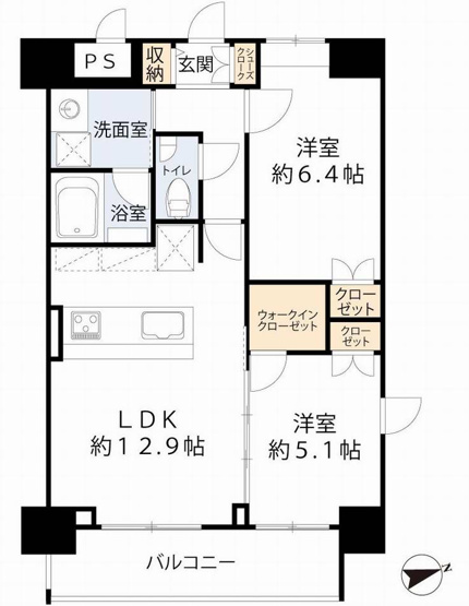 【間取り】 | グランドレッセ今里