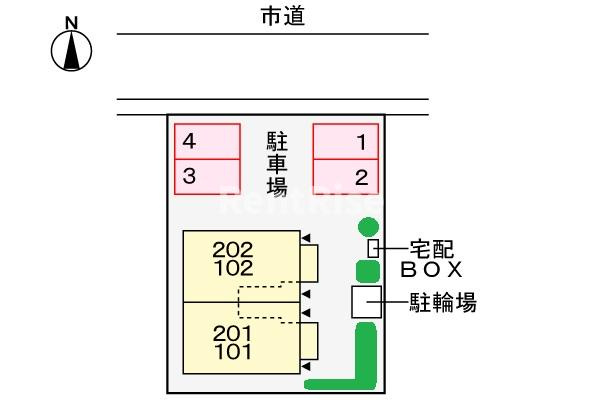 パーク　メゾンの駐車場|駐車場