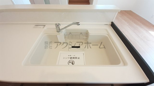 入間市扇台6丁目・全1棟　新築一戸建　～LDK吹抜け～のキッチン|シンク