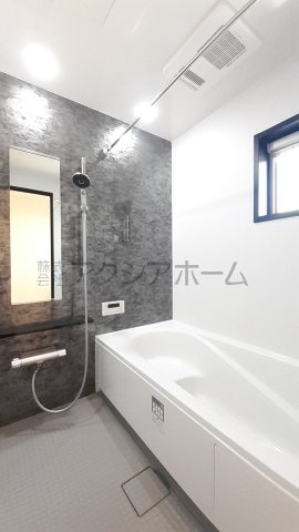 入間市扇台6丁目・全1棟　新築未入居一戸建　～LDK吹抜け～の浴室|1坪タイプのユニットバス