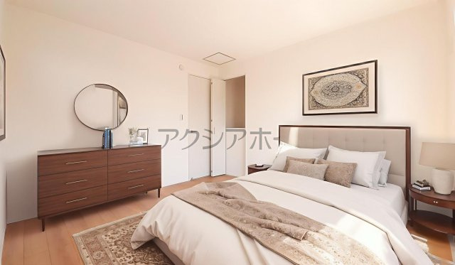 入間市扇台6丁目・全1棟　新築未入居一戸建　～LDK吹抜け～の寝室|2階洋室6.6帖（家具はCG画像での表示になります）