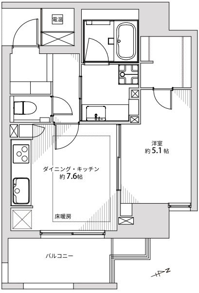 アーバンライフフォルムズ烏丸御池の間取り