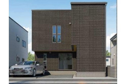 新築一戸建て　岡山市南区豊浜町【仲介手数料無料】の外観パース