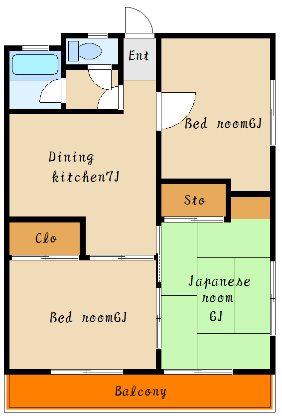 別所マンションの間取り