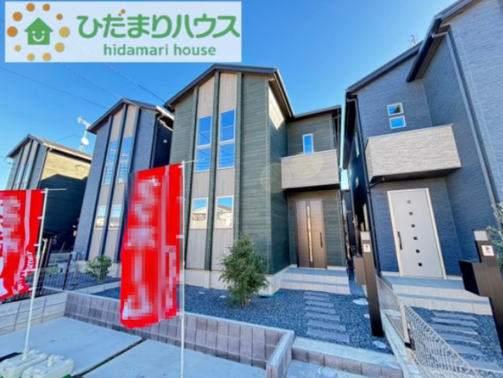 東松山市山崎町　未入居物件　タマタウン　07の外観|スタイリッシュでお洒落な外観です！
