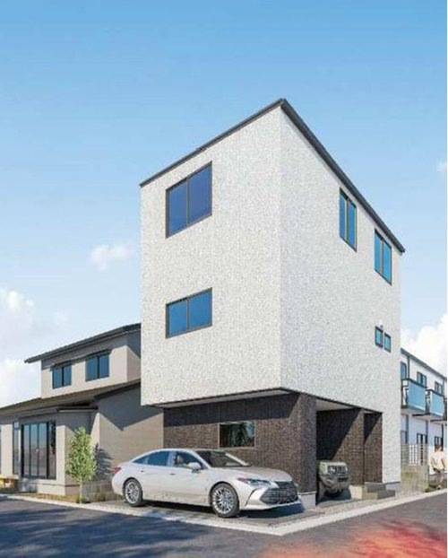 新築一戸建て　岡山市中区東山(第3)【仲介手数料無料】の外観パース