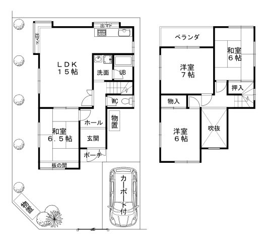 宇治田原町南亥子の間取り