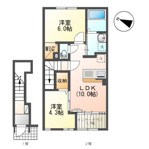 ルフラン２の間取り