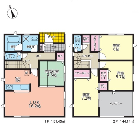 久留米市東櫛原町第5-1の間取り