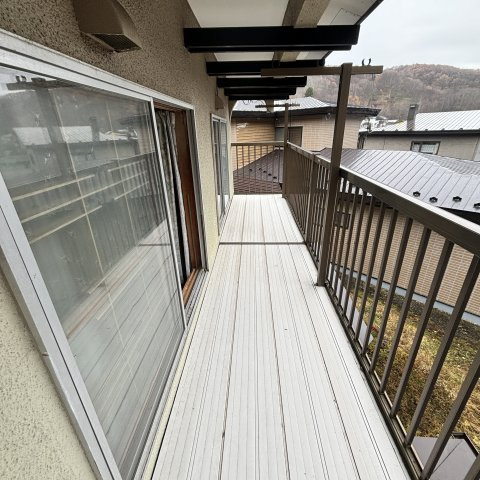 室蘭市港北町5丁目97-1のバルコニー