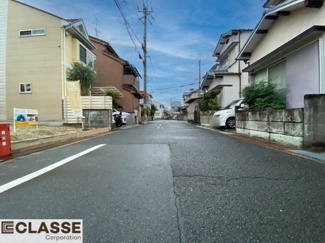 【前面道路含む現地写真】 | 城陽市平川長筬　売土地　建築条件無し