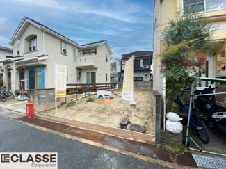 【前面道路含む現地写真】 | 城陽市平川長筬　売土地　建築条件無し