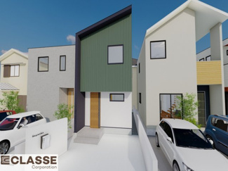 【完成予想図】 | 城陽市平川長筬　売土地　建築条件付き | 弊社標準仕様（アトリエスタイルハウス仕様）では、耐震等級3相当が標準です。間取りにもよりますので、設計士に確認しながら、ご希望の間取りとの兼ね合いで考えていきましょう