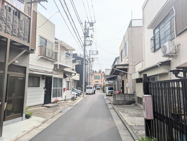 墨田区八広３丁目の売地の前面道路含む現地写真