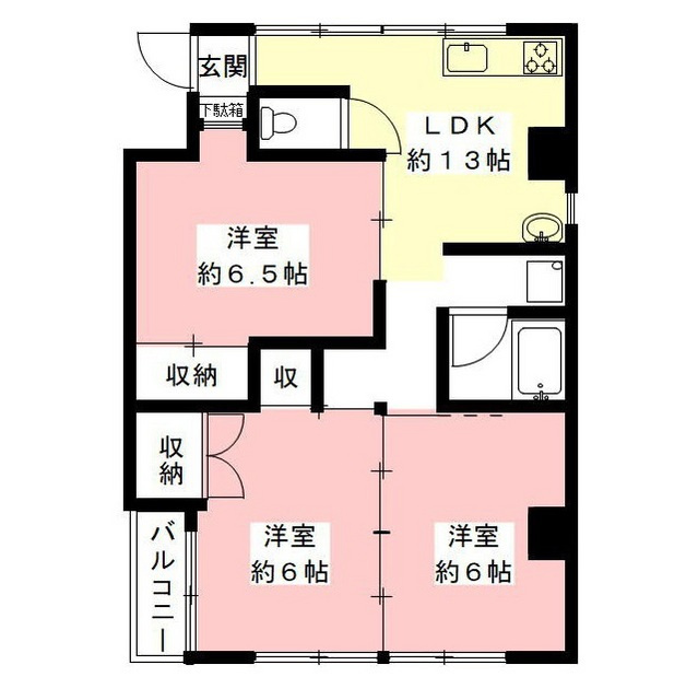 コアフィール柴田の間取り