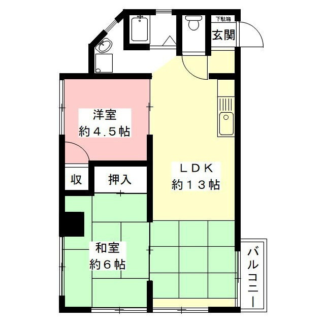 コアフィール柴田の間取り