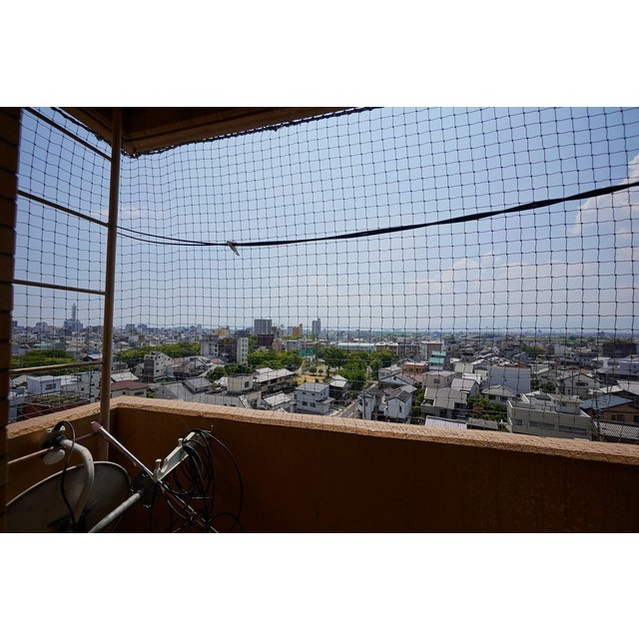 岐阜市浪花町１丁目の賃貸マンションのバルコニー|西向き