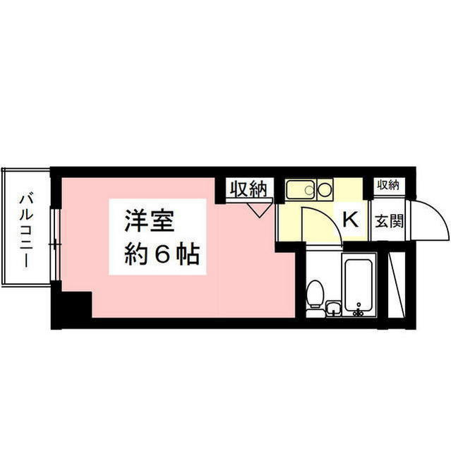 岐阜市浪花町１丁目の賃貸マンションの間取り
