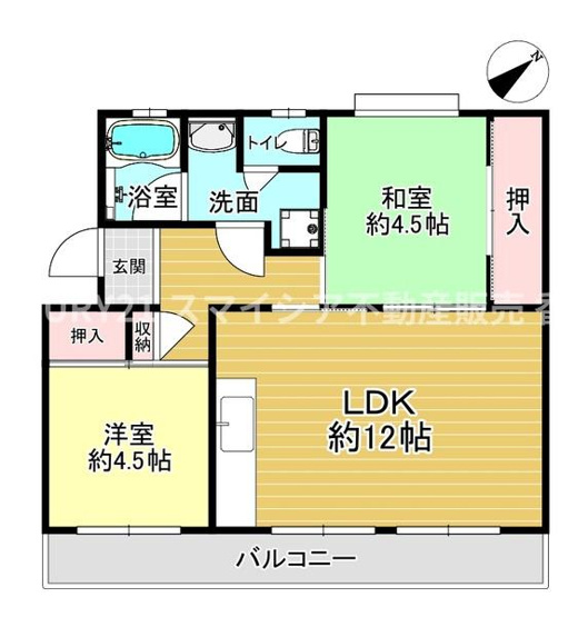【間取り】 | 釈尊寺第一住宅第12号棟