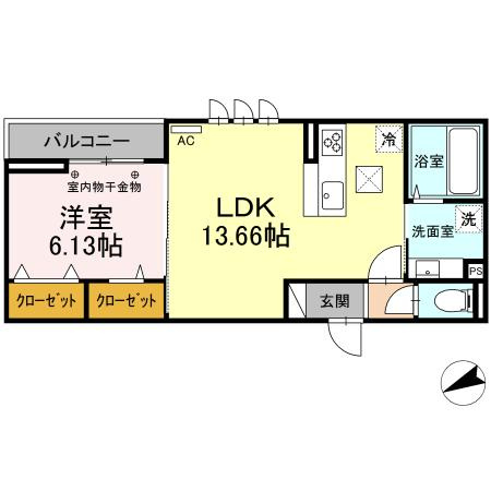 D-roomT.MⅡの間取り