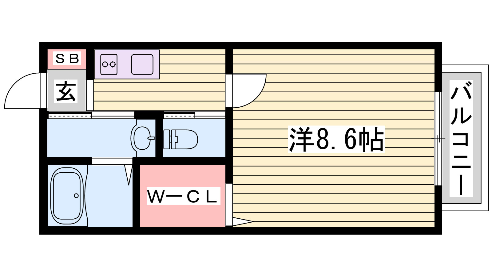 エルメゾン北条の間取り