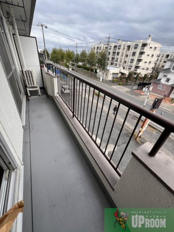 川地ハイツのバルコニー