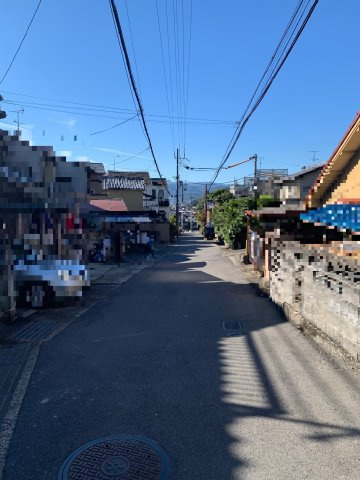 左京区修学院坪江町　戸建の前面道路含む現地写真