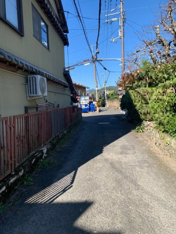 左京区修学院坪江町　戸建の前面道路含む現地写真