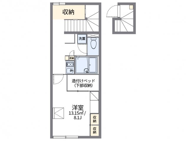 レオパレス行友の間取り|代表的な間取のため実際の間取とは異なる場合があります
