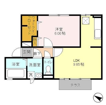 【間取り】 | ピュアティⅡ（D-ROOM）