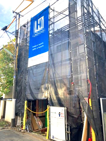 荻窪2丁目・新築戸建の前面道路含む現地写真