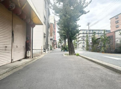 【前面道路含む現地写真】 | 聚楽廻西町　売土地（建築条件無）