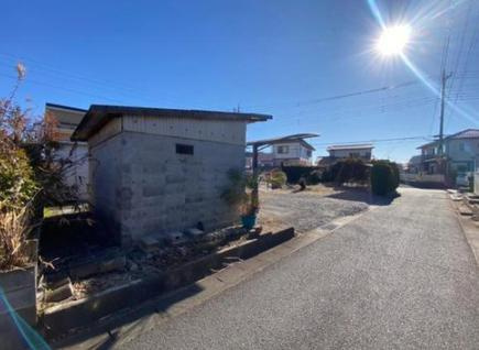 【外観】 | 水戸市東野町　売地　69坪 | 南側道路幅6.5ｍ！車の出入りや車庫入れが楽！