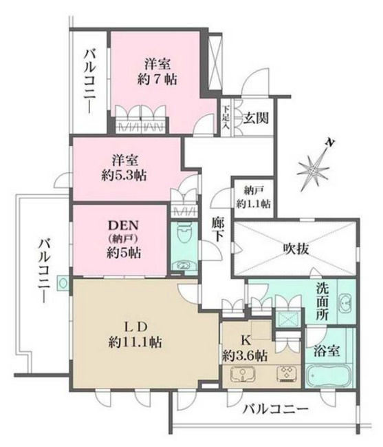 ザ・ハウス住吉本町の間取り