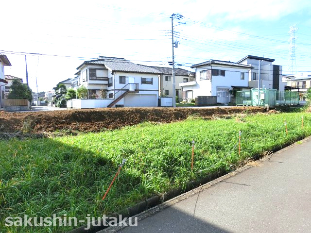 三角町　売地の外観|北側５ｍ緑地につき通風良好　開放的