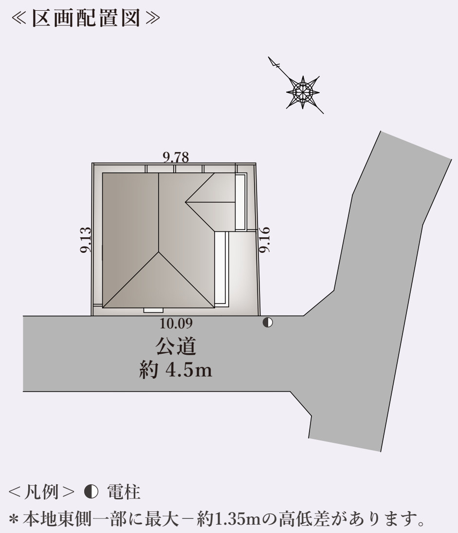 横浜市旭区白根7丁目 新築戸建て【仲介手数料無料】の区画図