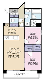 【間取り】 | グリーンコーポ西長堀