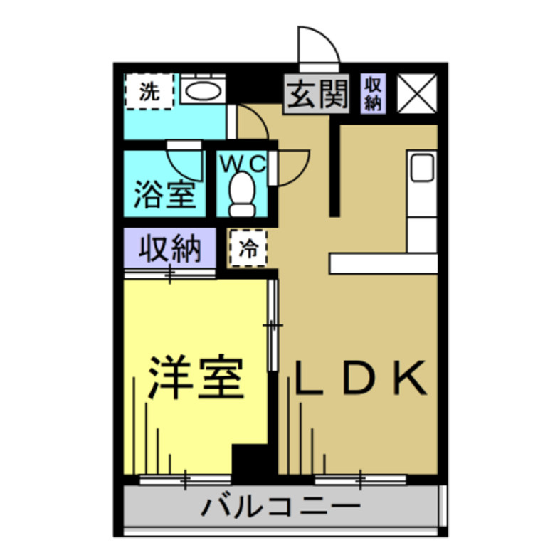 A&S KATO K1 A棟の間取り