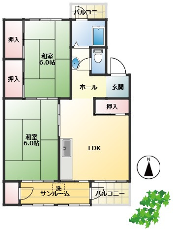 【間取り】 | 五位ノ池南ビル