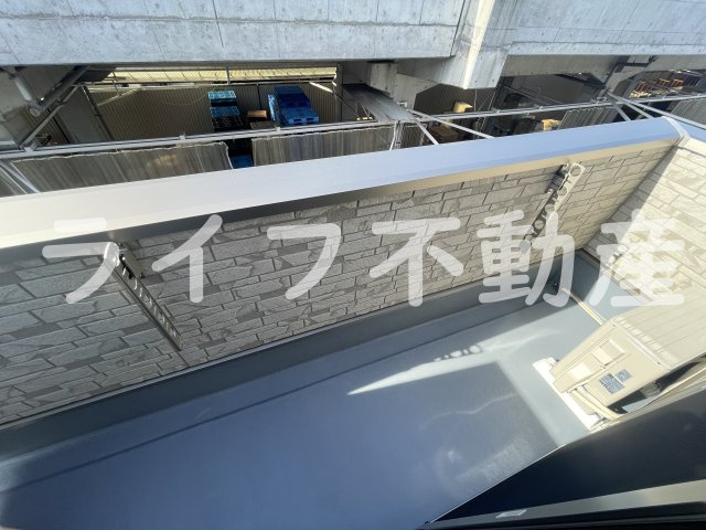 アート長瀬Bのバルコニー|陽当たり良好なバルコニーです