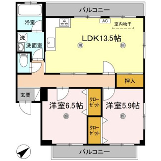 【間取り】 | ハイツ・タイチ　Ⅰ棟